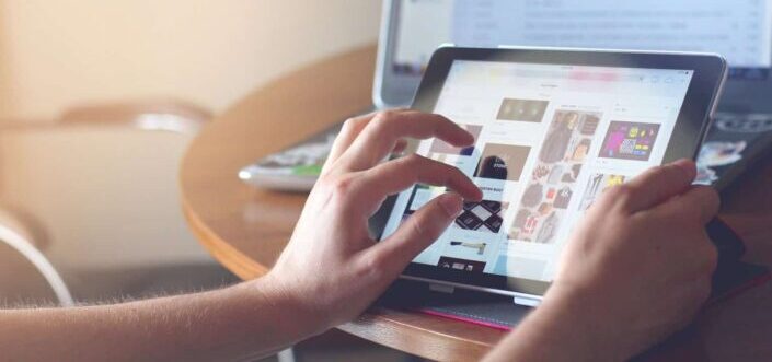 Person Using tablet